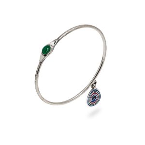 peacock bracelet emerald