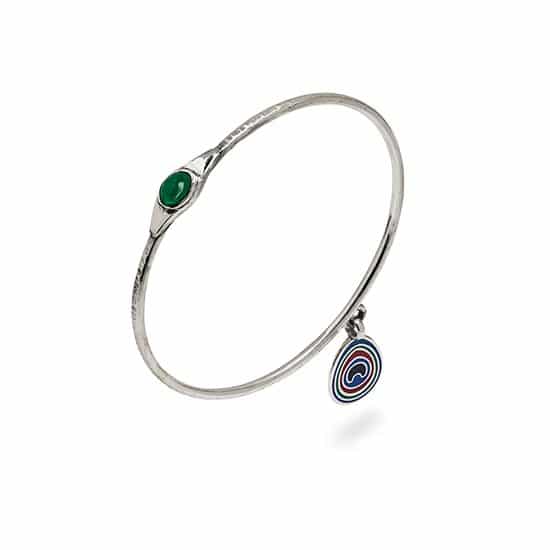 peacock bracelet emerald menu