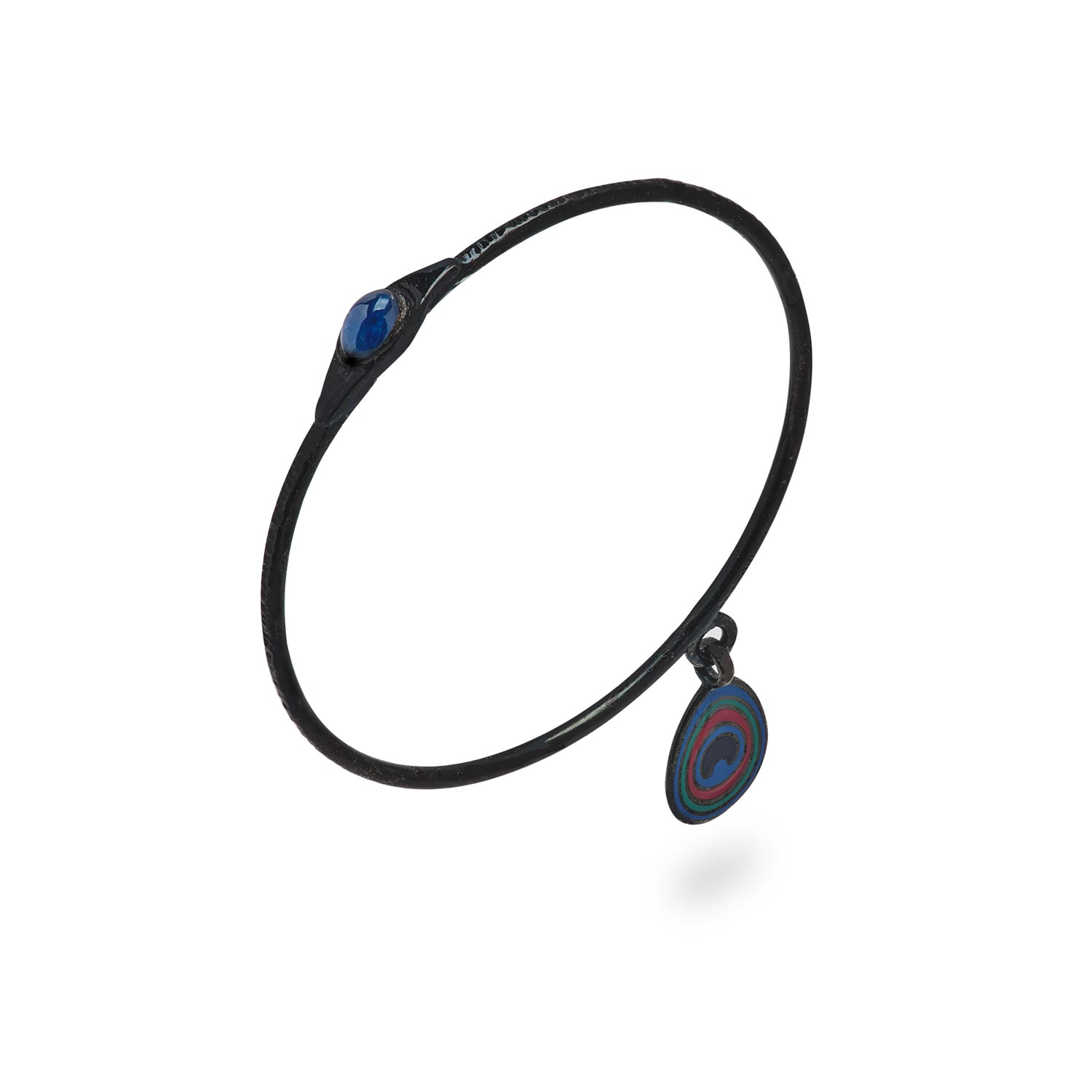 peacock bracelet sapphire black finish peacock bracelet sapphire black finish