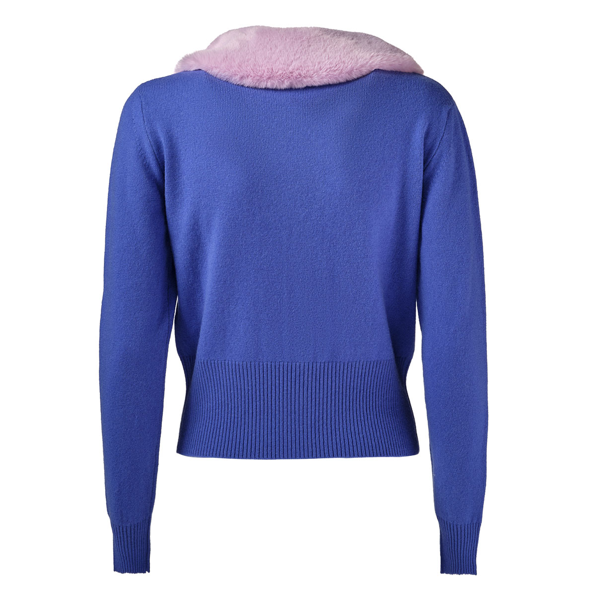 cardigan marylin cornflower back