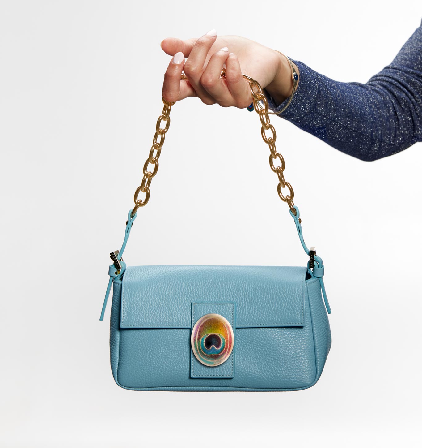 pavoni vaganti babette bag azzurra pmlg 4
