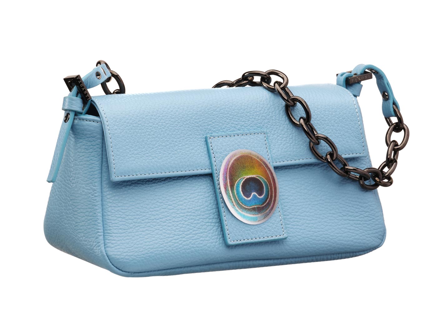 pavoni vaganti babette bag azzurra pmt 1